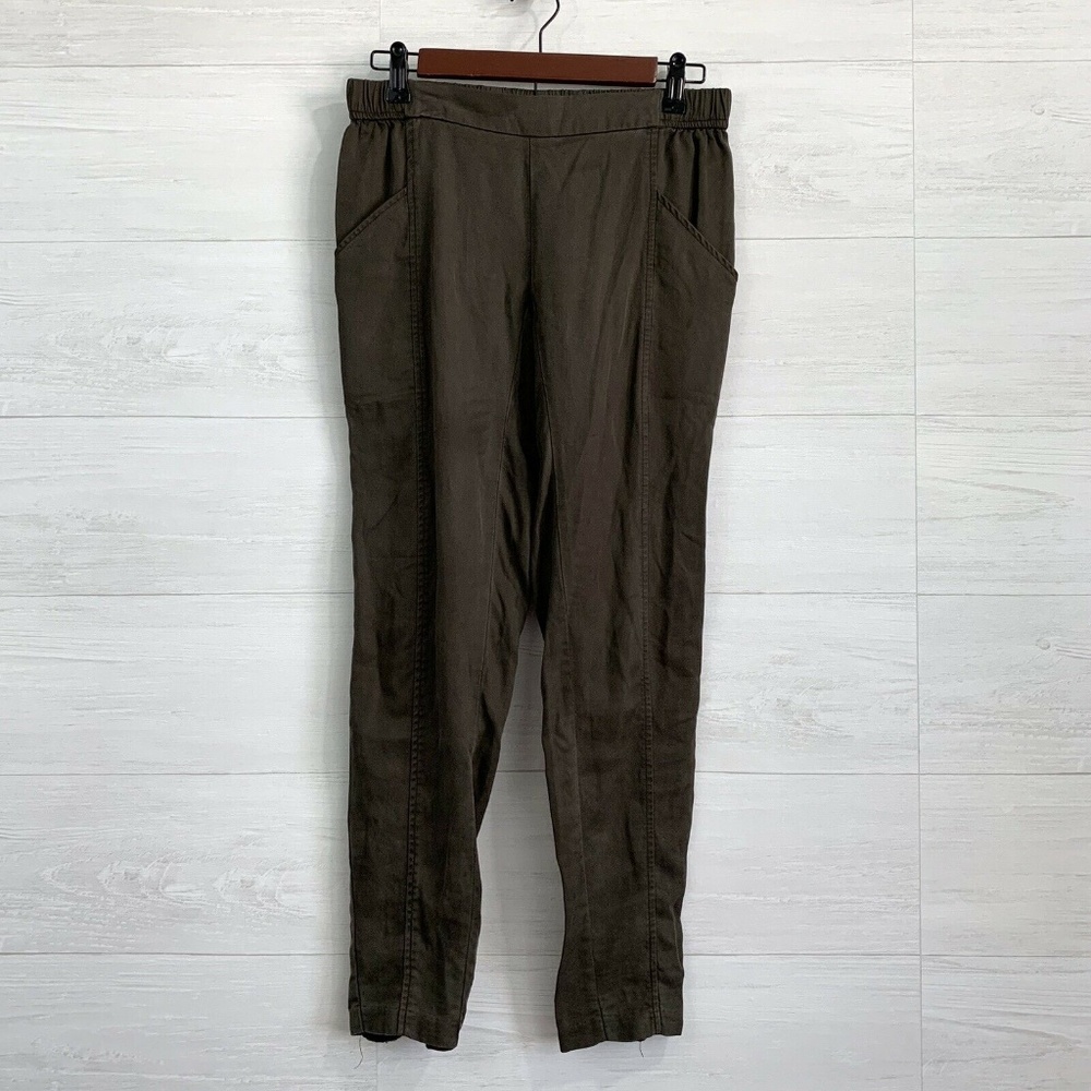 Silence & Noise Brown Chambray Jogger Pant - Picture 1 of 6